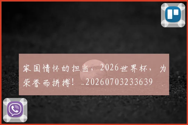 家国情怀的担当，2026世界杯，为荣誉而拼搏！_20260703233639